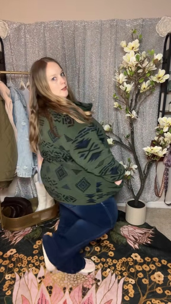 This is the kind of cozy jacket that usually looks bulky, but this one stayed flattering, soft, and easy enough to reach for all winter. ❄️ 
cozy jacket, fuzzy zip jacket, winter layering piece, flattering outerwear, casual winter jacket


#LTKMidsize #LTKSeasonal #LTKPlusSize