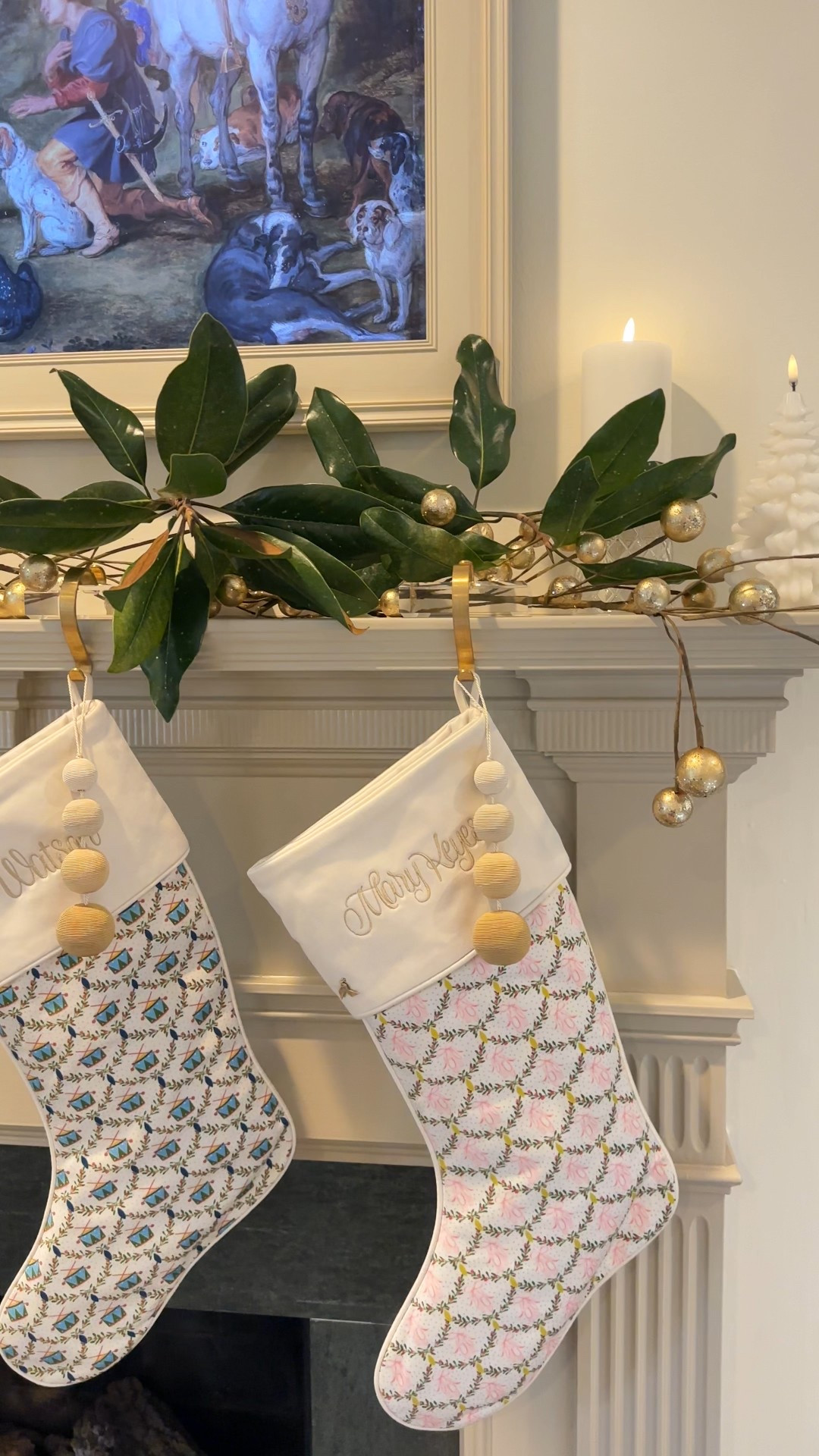 Linking all my Christmas mantle decor below. I paired it with magnolia stems clipped from my yard so for a classic, southern mantle 

Stockings, tassel, Christmas tree picks, ornaments, battery powered candles, stocking holder, frame tv 

#LTKHome #LTKHoliday #LTKSeasonal