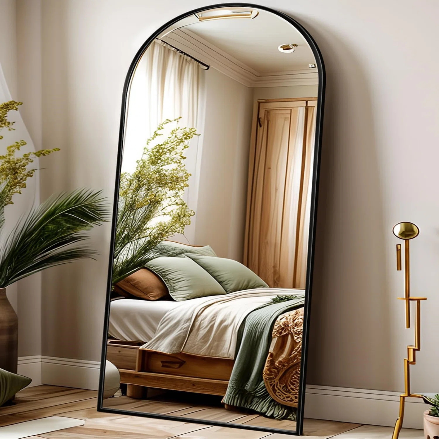 Ebern Designs Jerikka Metal Arch Mirror & Reviews | Wayfair | Wayfair North America