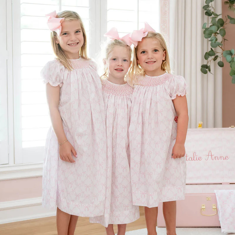 Bella's Bows Smocked Bishop Dress | Classic Whimsy