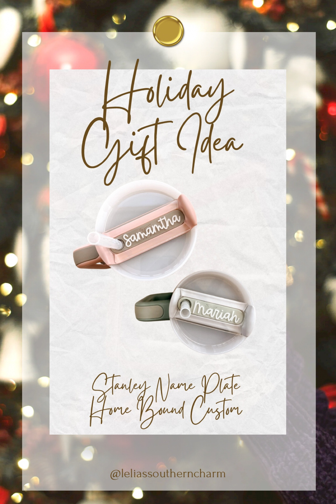 This is so cute and perfect to gift someone for their Stanley cup! Their own personalized nameplate! 😍 

#LTKCyberWeek #LTKGiftGuide #LTKfindsunder50