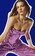 Mia Sequined Bustier Top | Moda Operandi (Global)