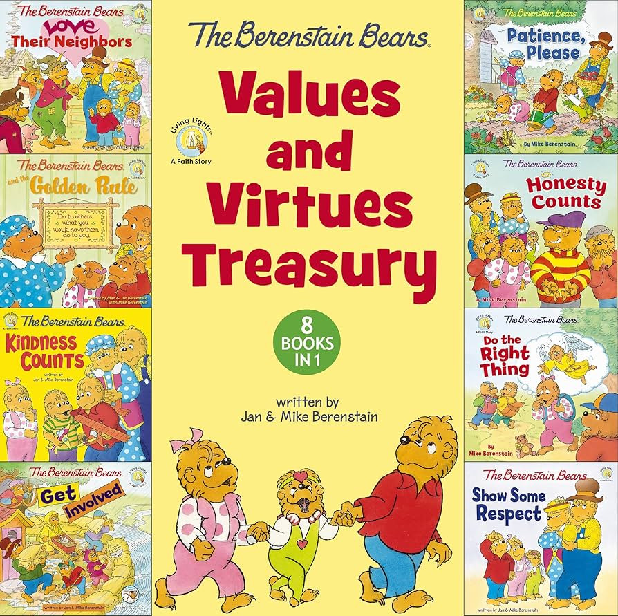 The Berenstain Bears Values and Virtues Treasury: 8 Books in 1 (Berenstain Bears/Living Lights: A... | Amazon (US)
