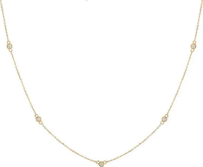 BY ADINA EDEN Diamond By the Yard Necklace 14K | Nordstrom | Nordstrom