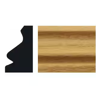 3/4 in. x 1-1/4 in. Solid Oak Wood Shoe Baseboard Molding | The Home Depot