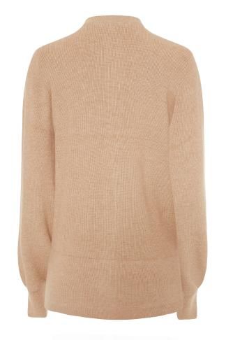 LTS Beige Knitted Cardigan | Long Tall Sally