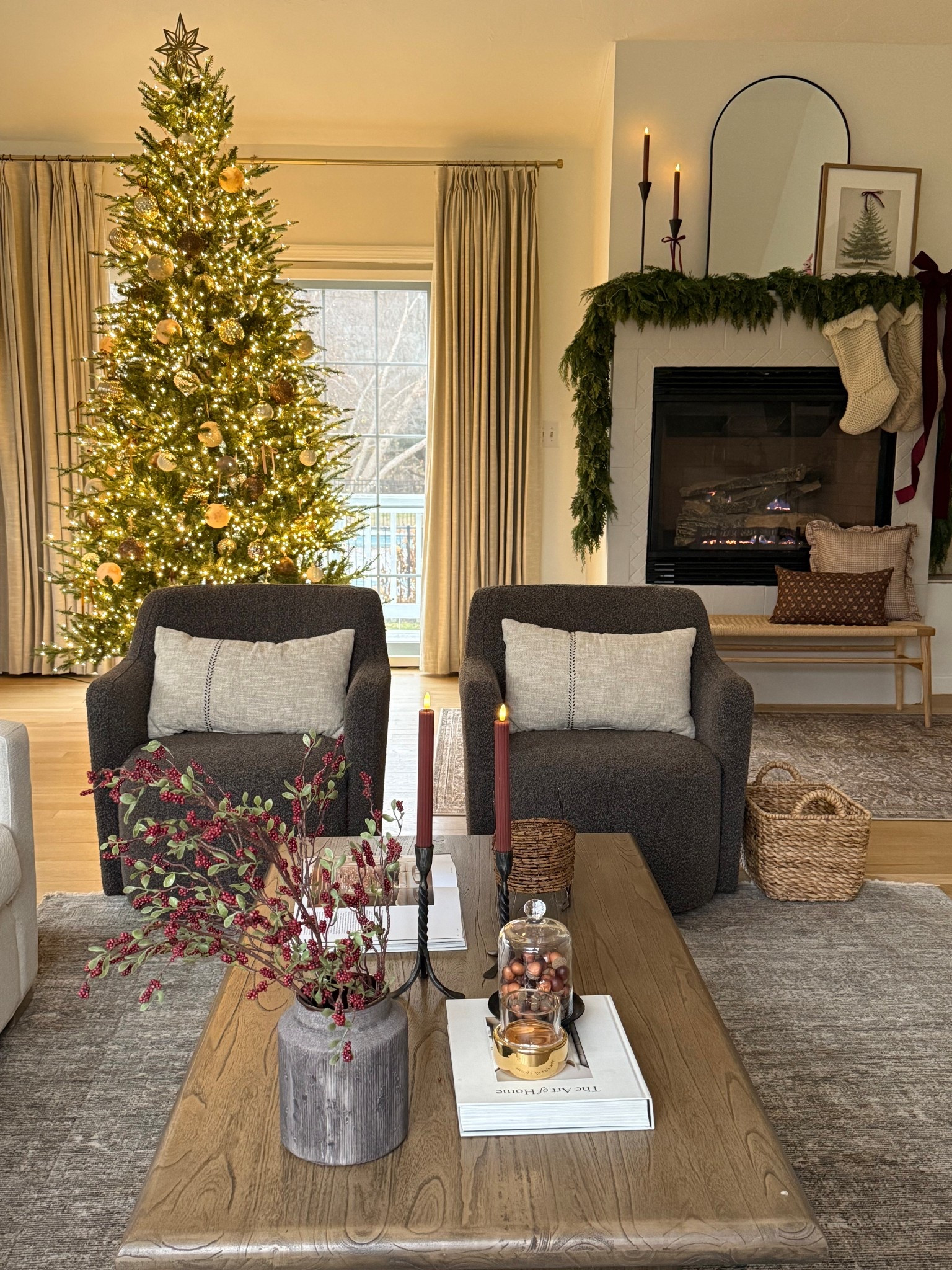 The space needed some contrast and I’m so happy with these new swivel chairs in a beautiful rich brown color. Of course my family loves that they swivel and the size is just right!

#LTKSeasonal #LTKHome #LTKHoliday