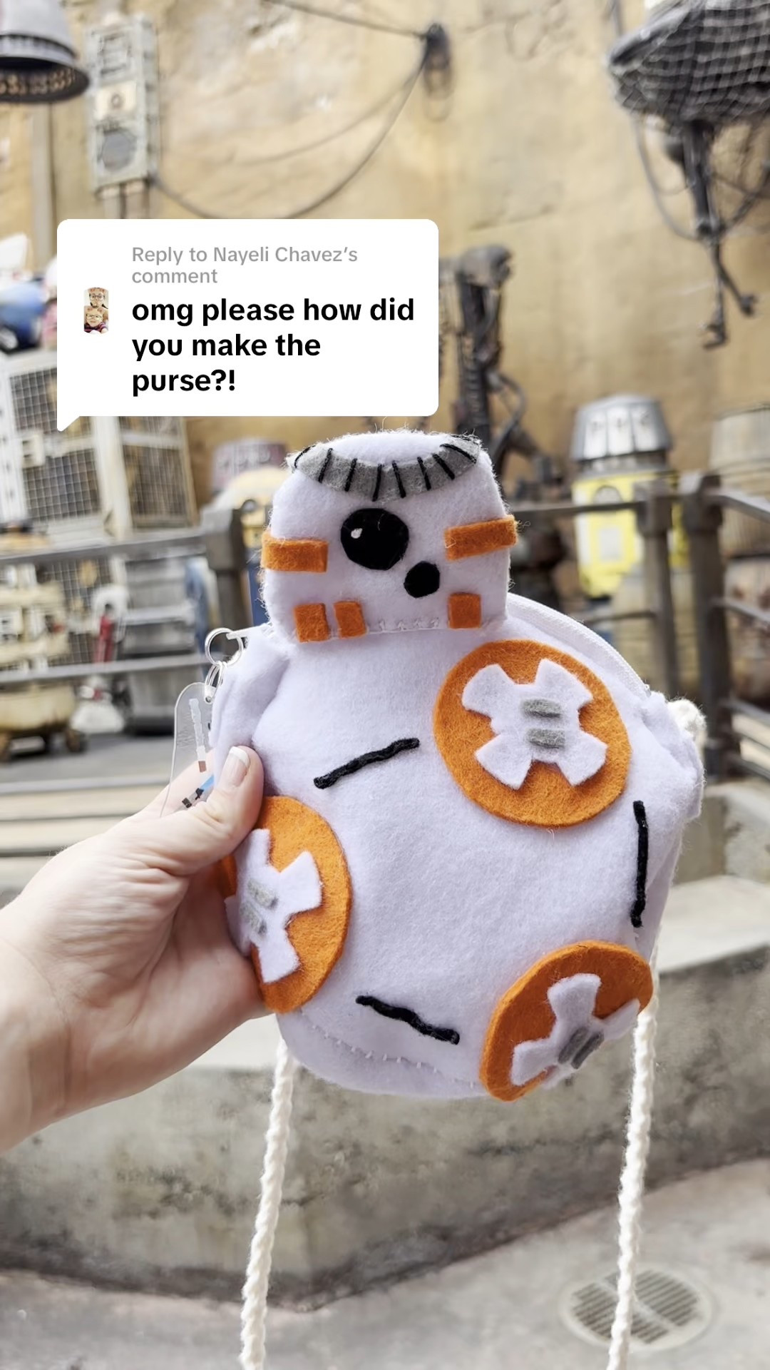I wasn’t planning on posting this because it’s a long (and probably boring 😅) video of the process—but after someone asked how I made my daughter’s BB-8 bag, I figured I’d share in case any fellow crafters want to give it a go! 🧵
She was so proud of her bag at Disney and couldn’t wait to show BB-8 himself 😭🧡 It made the whole experience even more magical for both of us 🥹✨

P.S. I’ve also gotten a few messages about her Rey dress! I wish I had filmed the process, but honestly I didn’t think it would turn out as good as it did 😅 It started as a simple thrifted dress that I planned to modify, and I just sewed on the extra details. It ended up being way cuter than I expected! 

#LTKKids #LTKFamily #LTKGiftGuide