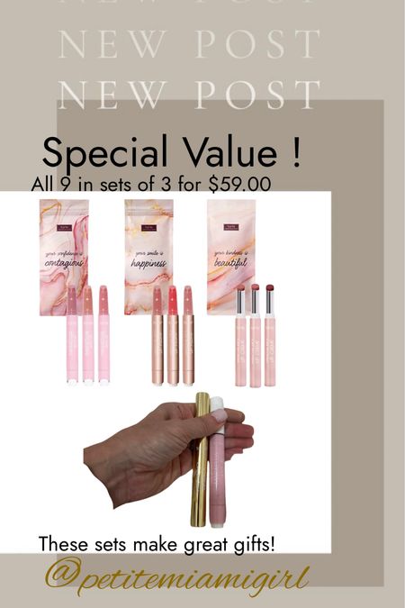 Special Value TARTE 
3 sets of 3 Juicy Lips - 9 in total 
For under $60.00

#LTKsalealert #LTKbeauty #LTKHoliday
