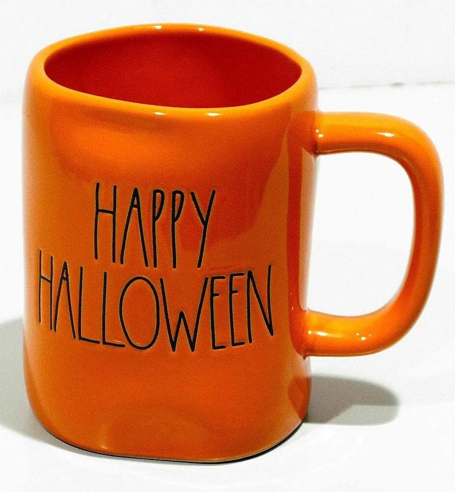 Rae Dunn By Magenta HAPPY HALLOWEEN Limited Edition Orange Ceramic LL Coffee Tea Mug With Black L... | Walmart (US)