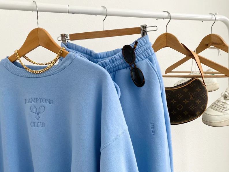 Loungewear Set: Vintage Inspired Hamptons Club Tennis Crewneck | Etsy | Etsy (US)