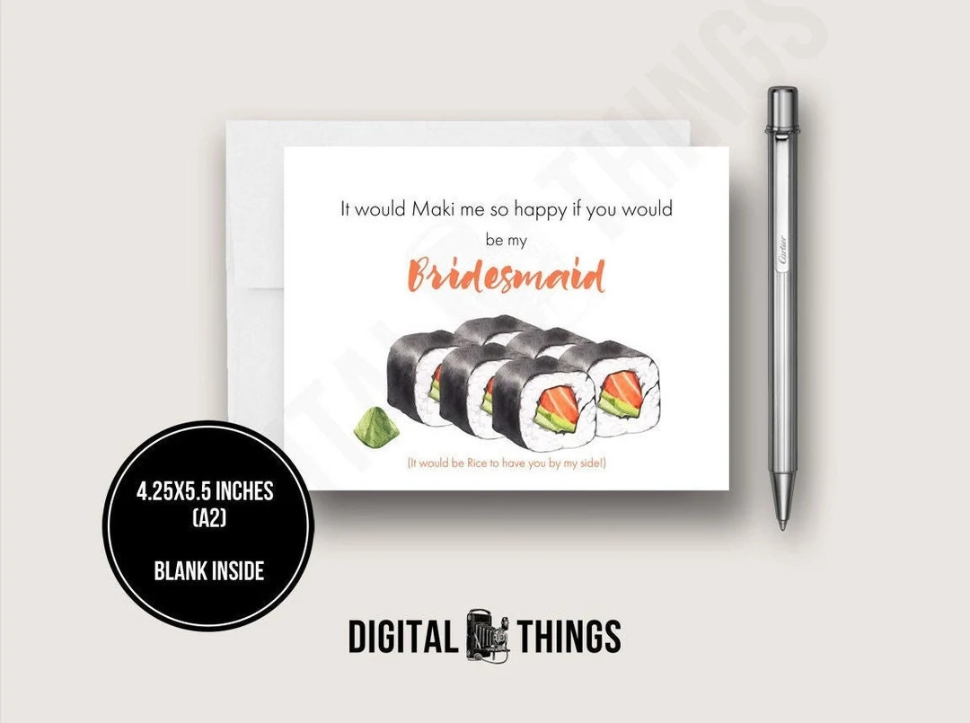 Bridesmaid Proposal Card It Would Maki Me so Happy If You - Etsy | Etsy (US)