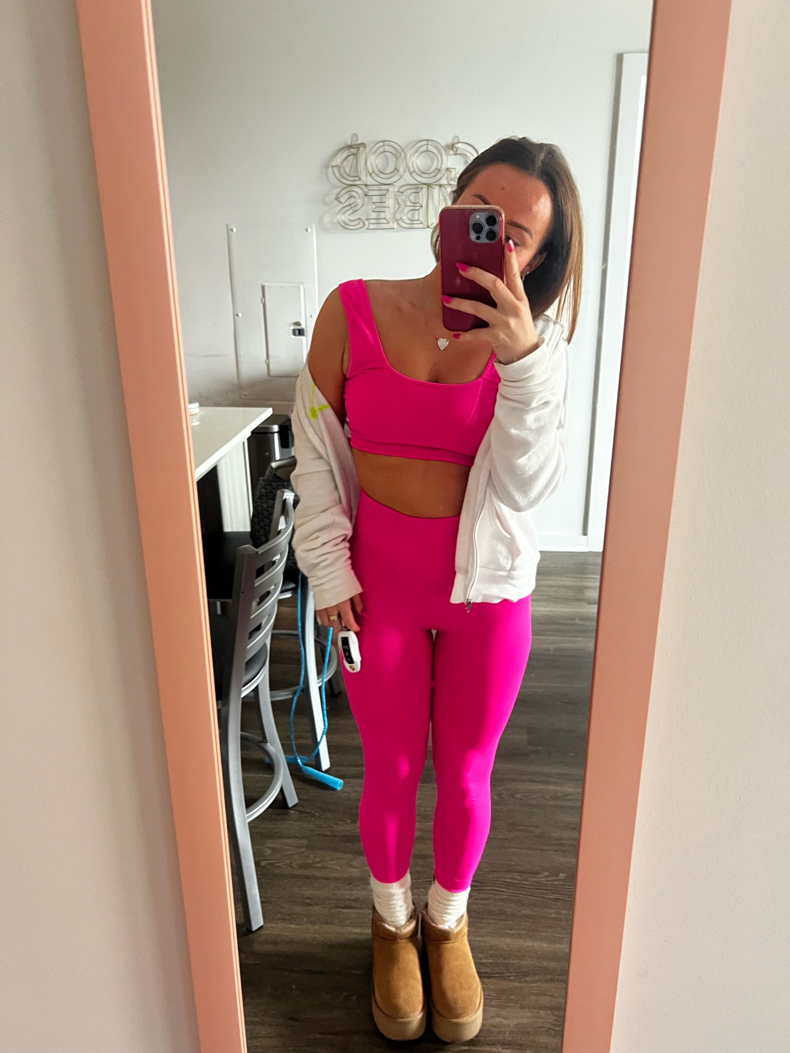 the cutest outfit for transitioning between summer & fall 🤍 wearing a xs/s in leggings & sports bra

#LTKfitness #LTKSeasonal #LTKstyletip