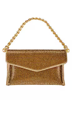 olga berg Nico Crystal Clutch in Gold from Revolve.com | Revolve Clothing (Global)
