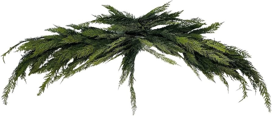Cedar Artificial Swag Garland 4ft Green 48" w X 3" d 12" h Un-lit | Amazon (US)