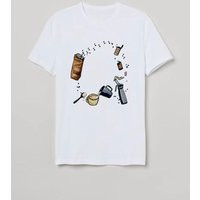 Unisex Coffee Processing T-Shirt, Lovers White Tshirt, Art Design | Etsy (UK)