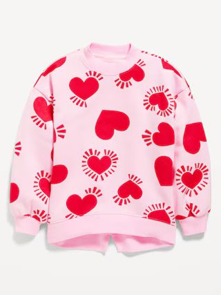 Cocoon Mock-Neck Graphic Sweatshirt for Girls | Old Navy (US)