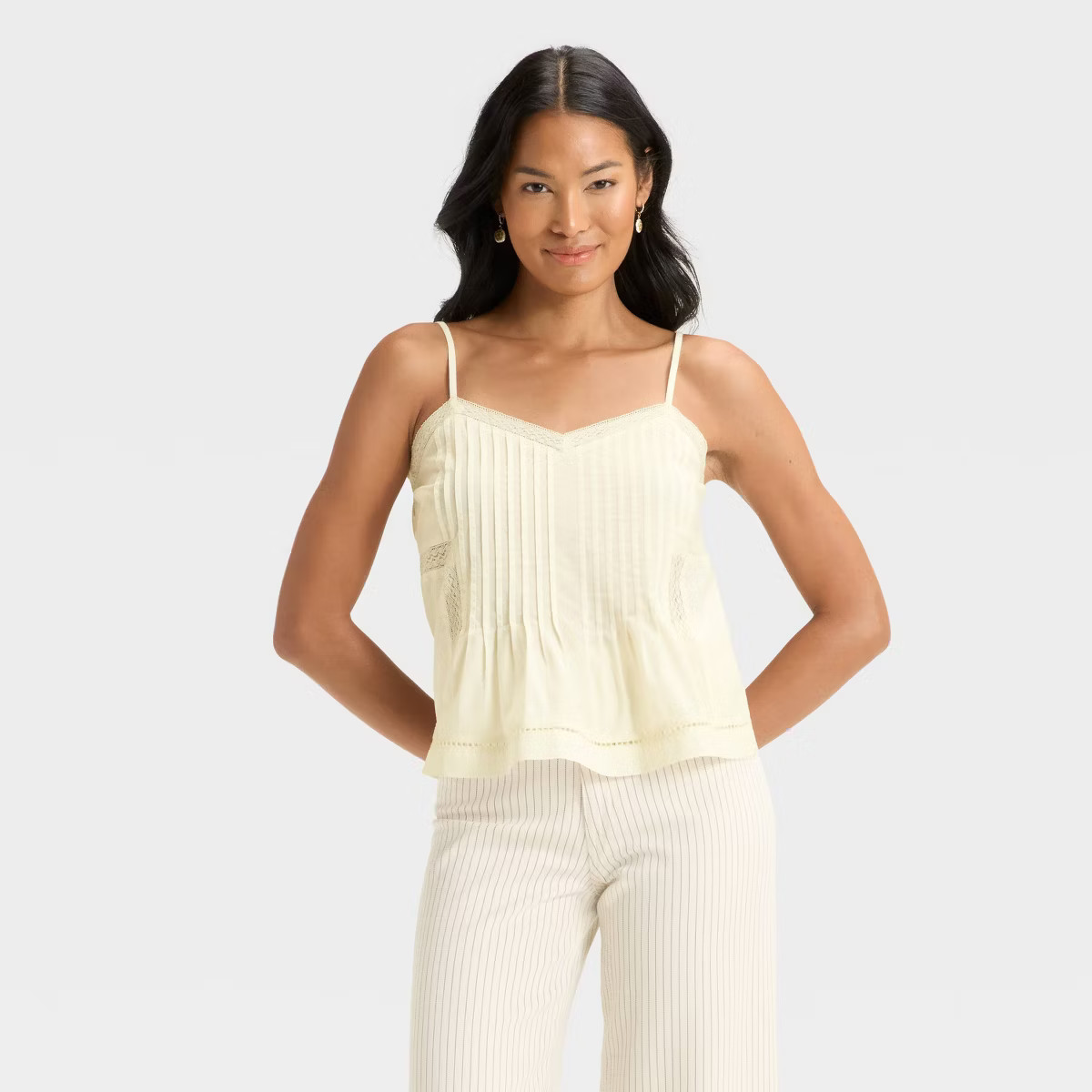 Women's Lace Cami - Universal Thread™ Cream XL | Target