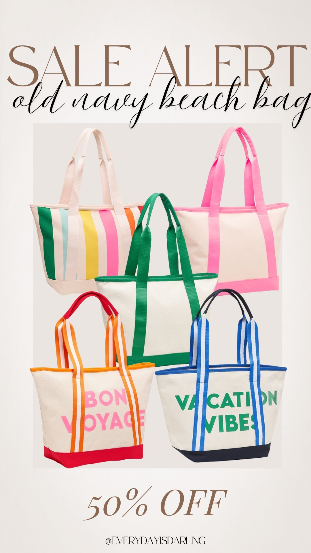 🚨 Sale Alert! 🚨 This Old Navy beach bag is calling your name—50% off, now under $10! 🏖️ Perfect for sunny days ahead 🌞 #SaleAlert #BeachBagFind #Under10 #OldNavy #LTKsale #SummerEssentials

#LTKItBag #LTKSaleAlert