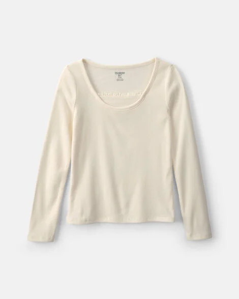 Girls Long-Sleeve Top - Cream - OshKosh B'gosh | Carter's | Carter's Inc
