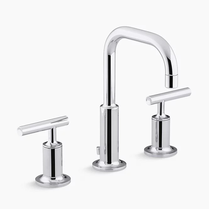Widespread bathroom sink faucet with Lever handles, 1.2 gpm | Kohler