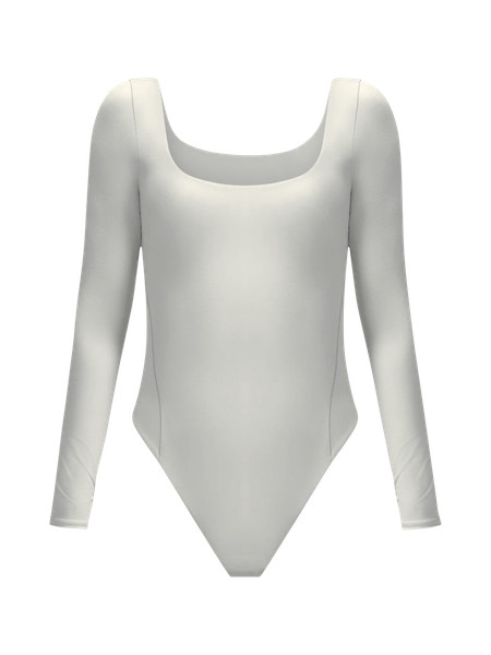 Wundermost Ultra-Soft Nulu Square-Neck Long-Sleeve Bodysuit | Women's Long Sleeve Shirts | lulule... | Lululemon (US)