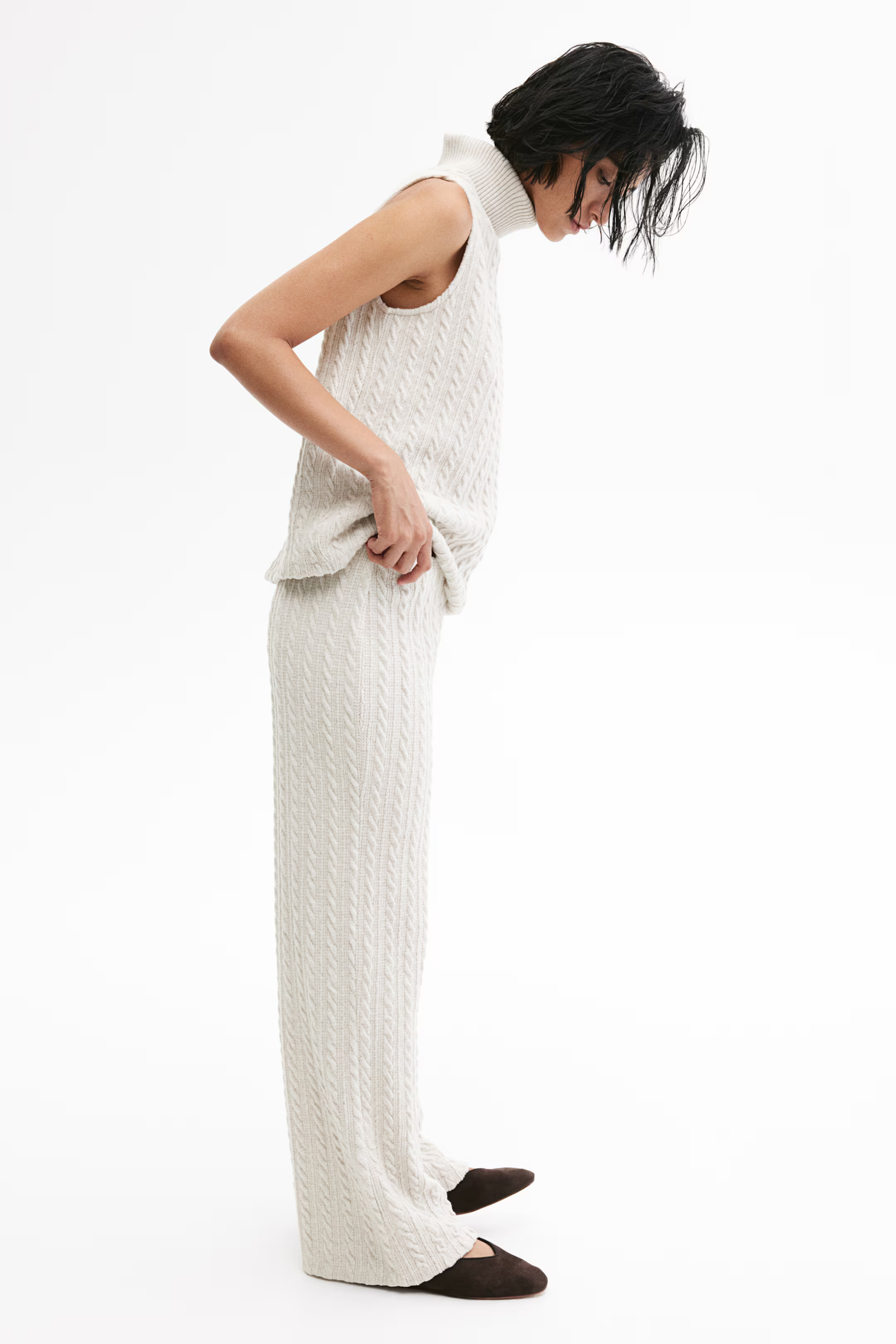 Cable-knit trousers | H&M (UK, MY, IN, SG, PH, TW, HK)