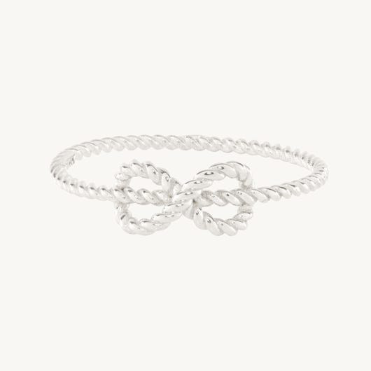 Love Knot Silver Infinity Ring | Catbird