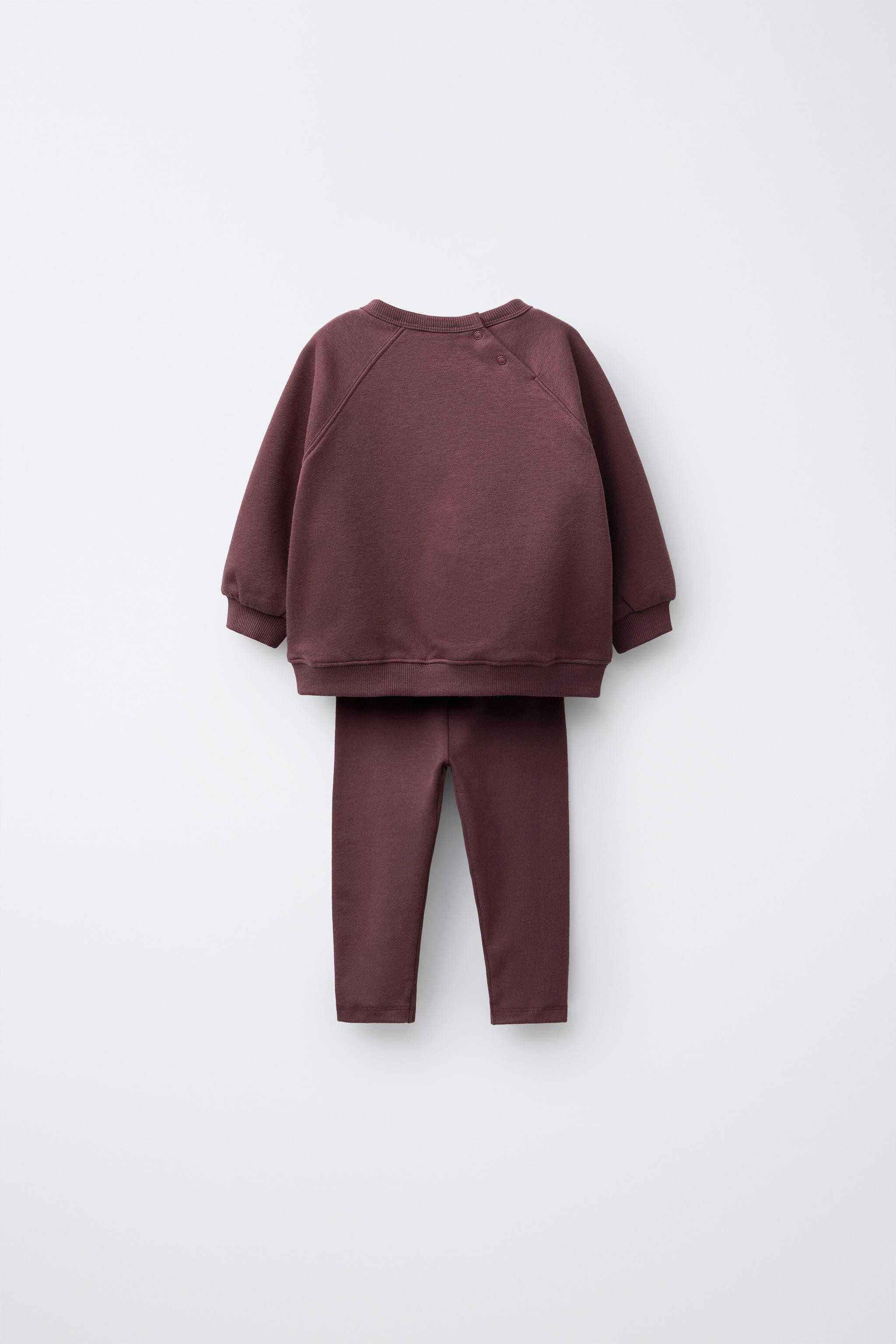 PLAIN SWEATSHIRT AND LEGGING SET | Zara US