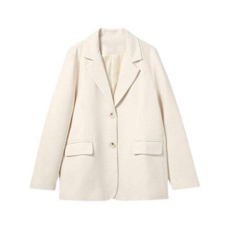 DanceeMangoo Women s White Blazer Spring and Autumn Elegant Long Sleeve Woman s Suits Korea Fashion  | Walmart (US)