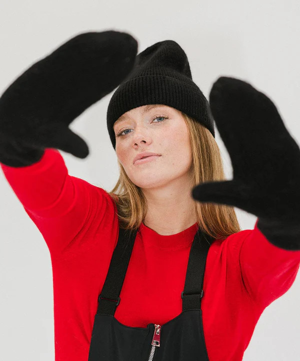 Nina Knit Beanie + Mitten Set | Gigi Pip