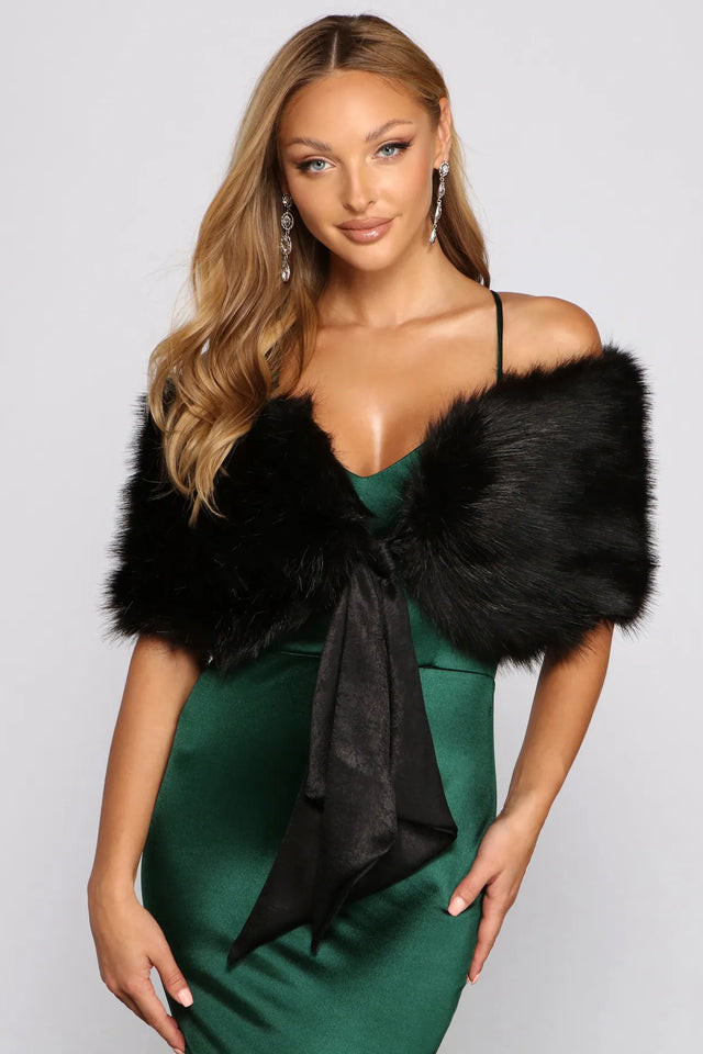 All Class Faux Fur Shawl | Windsor Stores