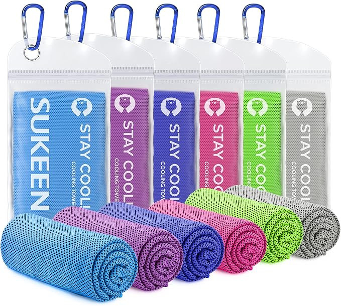 Sukeen Cooling Towel(40"x12") Sweat Towel Cold Towel for Neck&Head,Soft Breathable Chilly Towel f... | Amazon (US)