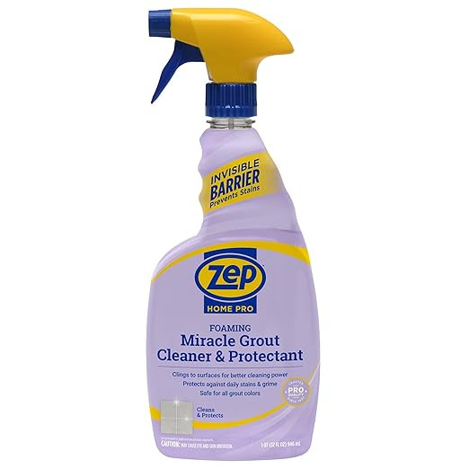 Zep Home Pro Foaming Miracle Grout Cleaner & Protectant - 32 Fl. OZ - (Pack of 1) 2-in-1 for Spar... | Amazon (US)