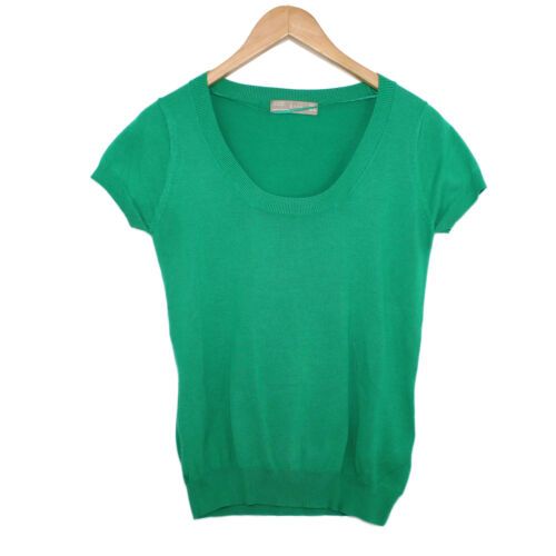 ZARA Cotton Blend Short Sleeve Green Knit Top - Large  | eBay | eBay US