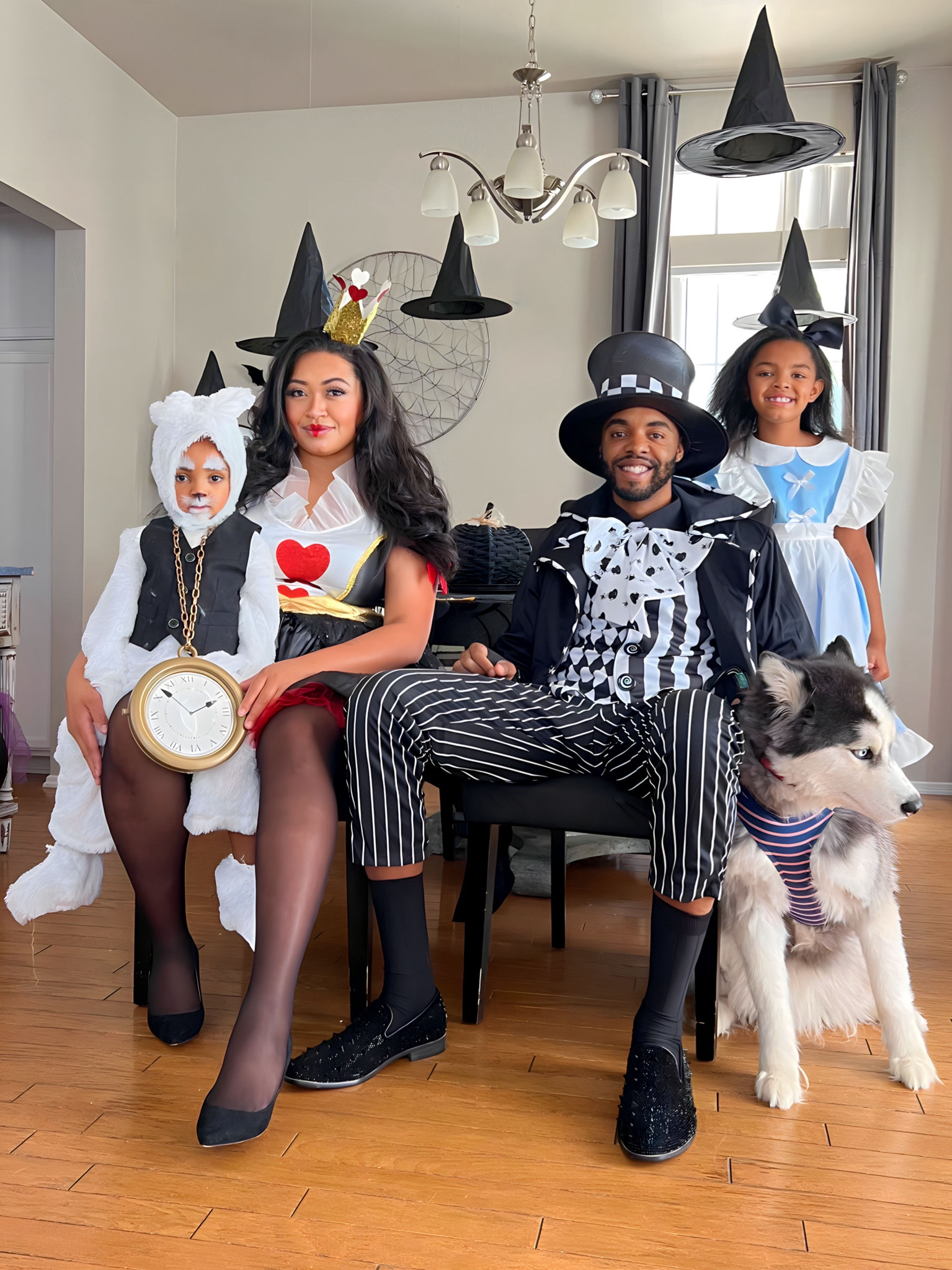 Family Costumes #aliceinwonderland #queenofhearts #madhatter #whiterabbit #cheshirecat 

#LTKfamily #LTKHoliday #LTKHalloween