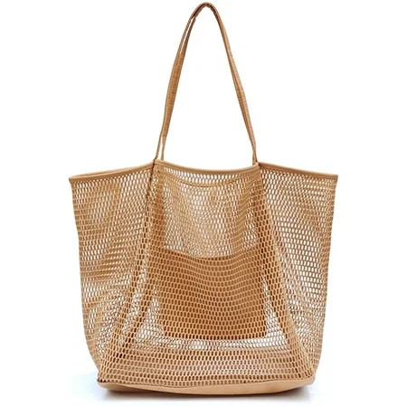 Mesh Beach Tote Womens Shoulder Handbag | Walmart (US)