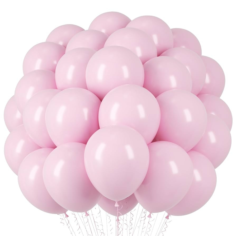 Light Pink Balloons, 66pack 12inch Pastel Pink Latex Party Balloons for Boys Girls Birthday Party... | Amazon (US)