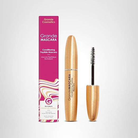 Grande Cosmetics GrandeMASCARA Conditioning Peptide Mascara – Buildable Extreme Volume & Length... | Amazon (US)