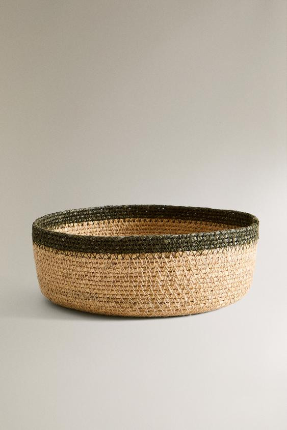 ROUND WOVEN BASKET | Zara US