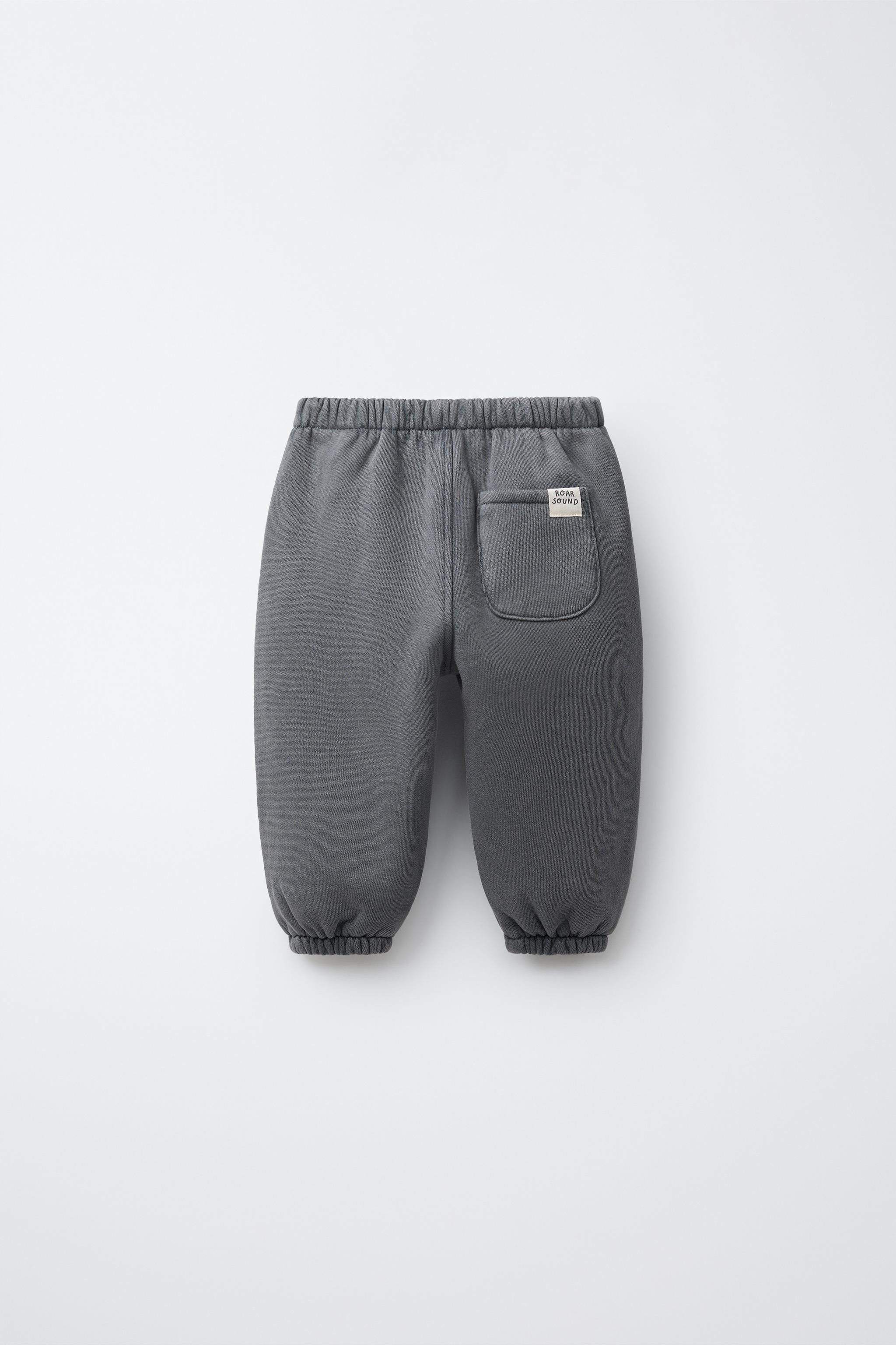 WASHED EFFECT JOGGER PANTS WITH LABEL | Zara Canada