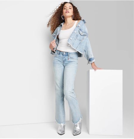Women's Low-Rise Bootcut Charm Jeans - Wild Fable™ Medium Wash

#LTKxTarget