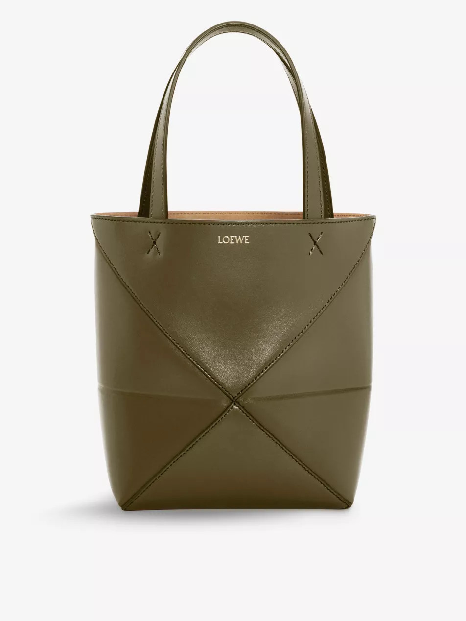Puzzle Fold mini leather tote bag | Selfridges