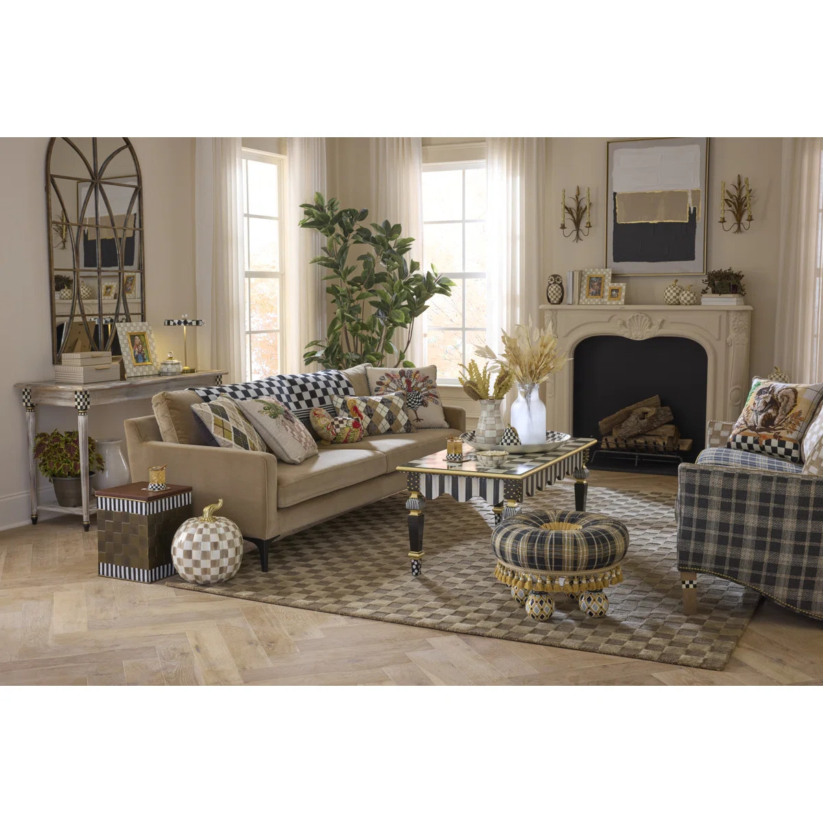 Violet Check Pumpkin | Wayfair North America