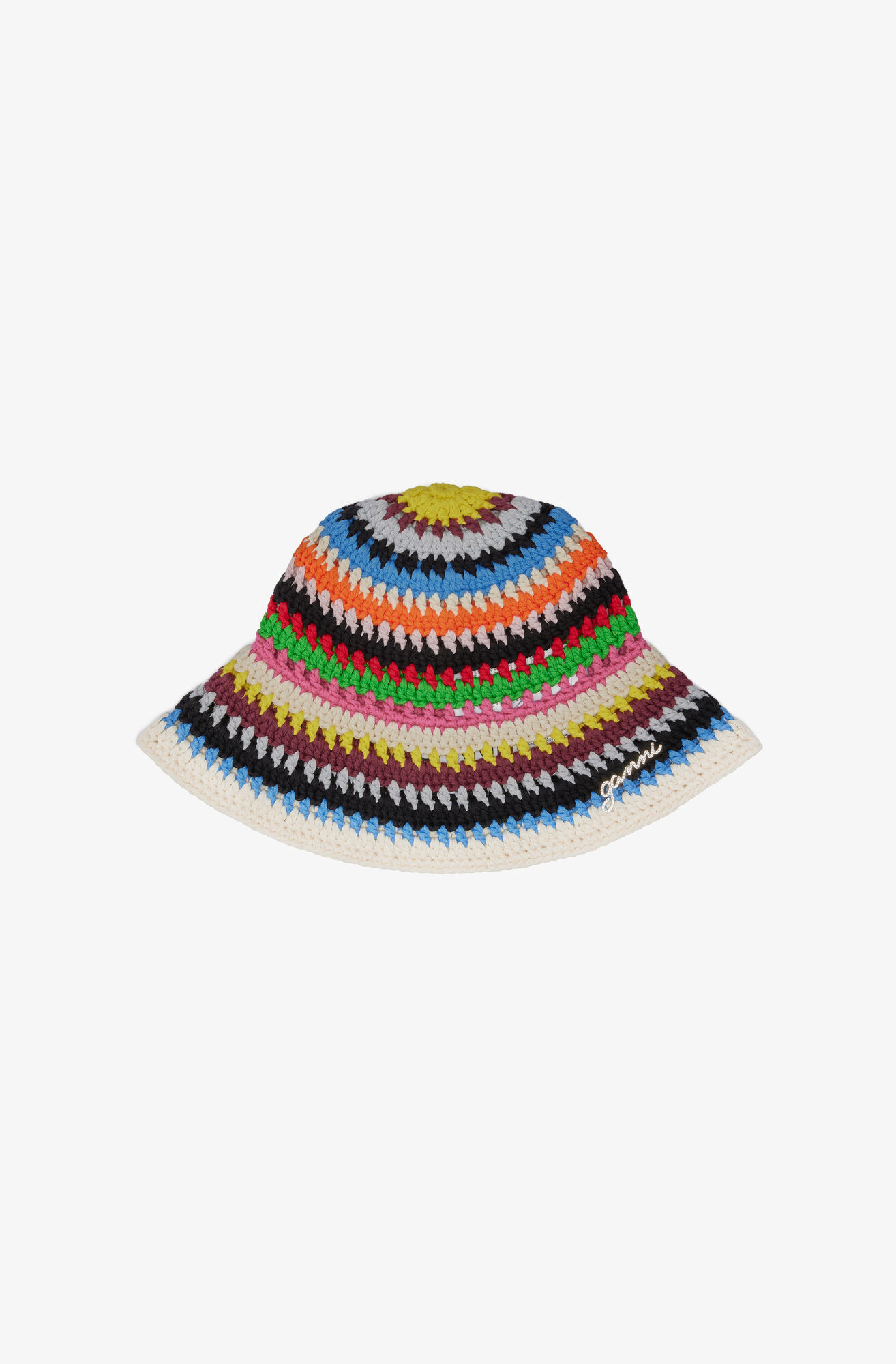 Multicolour Crochet Bucket Hat | Ganni