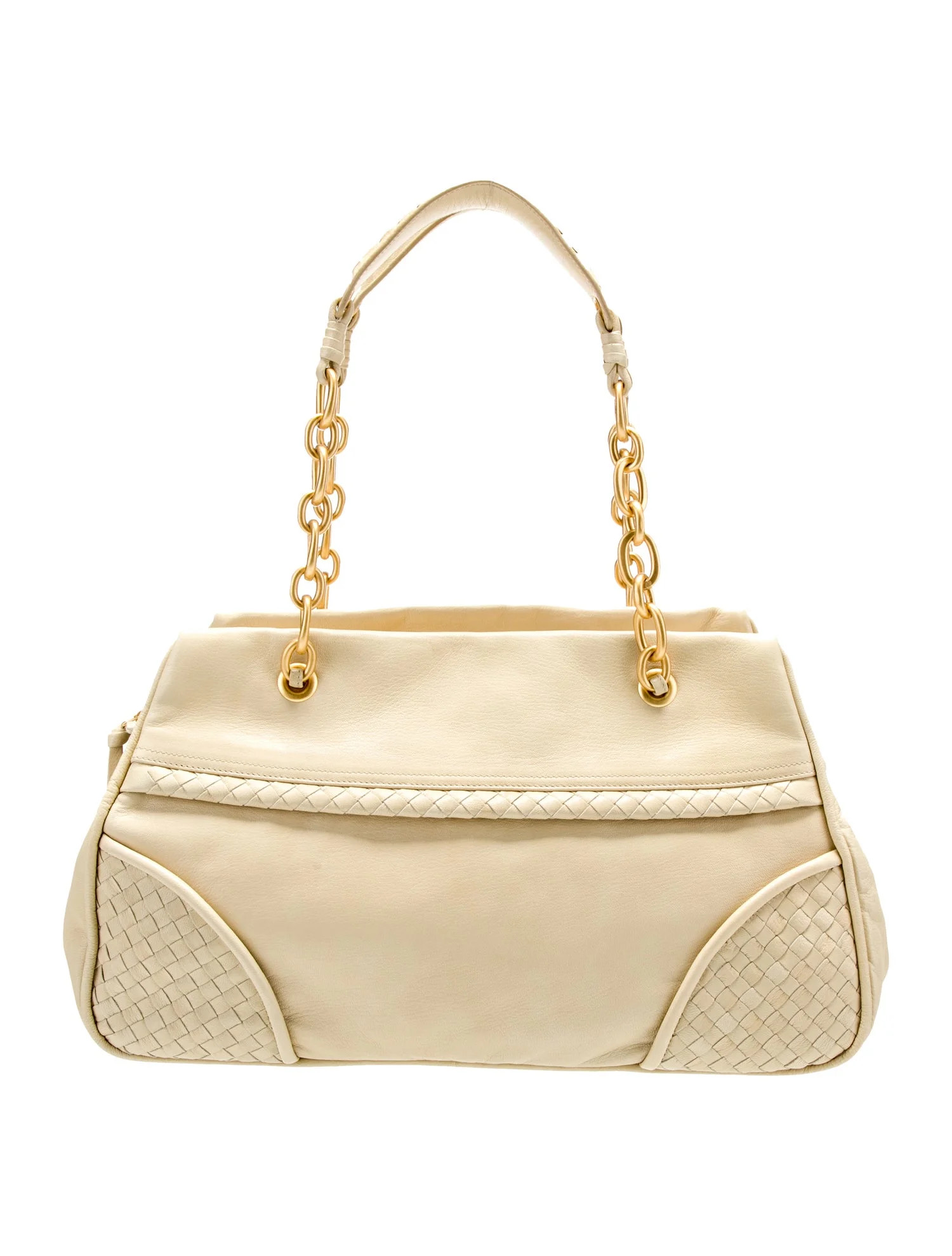 Vintage Intrecciato-Trimmed Chain Shoulder Bag | The RealReal