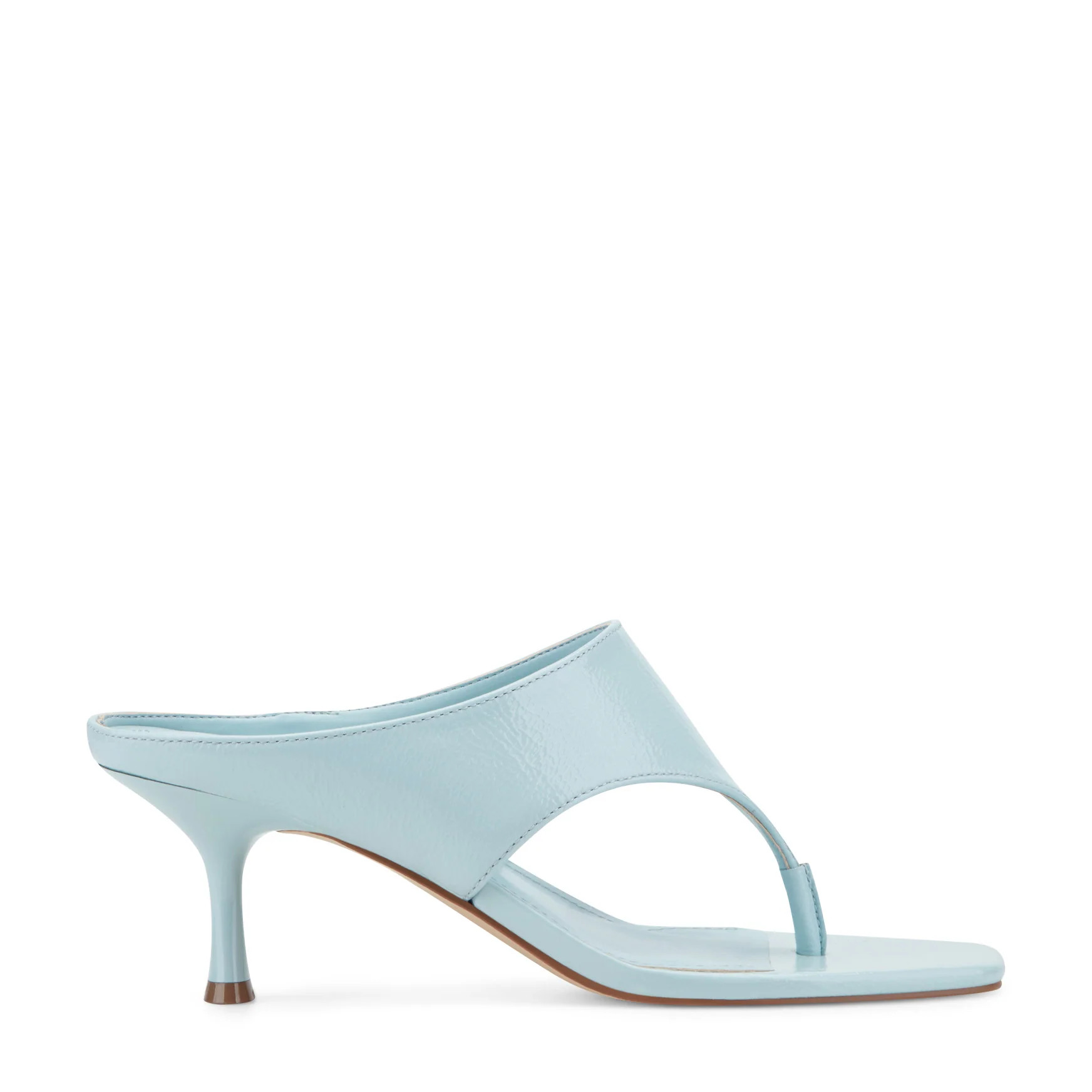 Women's Adia Leather Thong Sandal - Light Blue Leather | Marc Fisher Footwear | Marc Fisher
