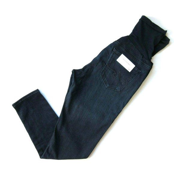 NWT AG Adriano Goldschmied Maternity Legging Ankle in Coal Blue Stretch Jeans 31 | Poshmark