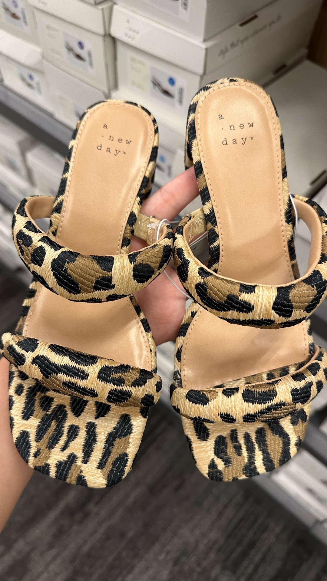 For your summer outfits 🐆🖤 comfy and stylish with the puffy straps! Easy slip on with memory foam - my kind of heel with only a 2in block 👏🏼 comes in half sizes if needed! Available online and linked for you guys 🔗

#LTKootd #LTKgrwm #LTKmomlife