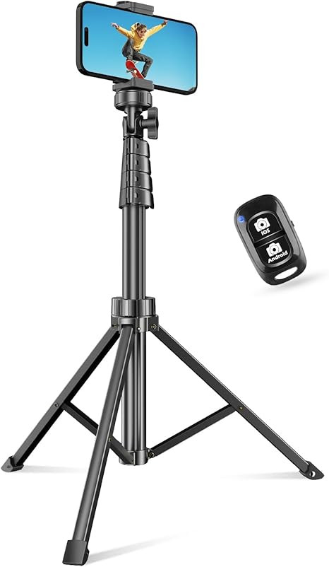 SENSYNE 62" Phone Tripod & Selfie Stick, Extendable Cell Phone Tripod Stand with Wireless Remote ... | Amazon (US)